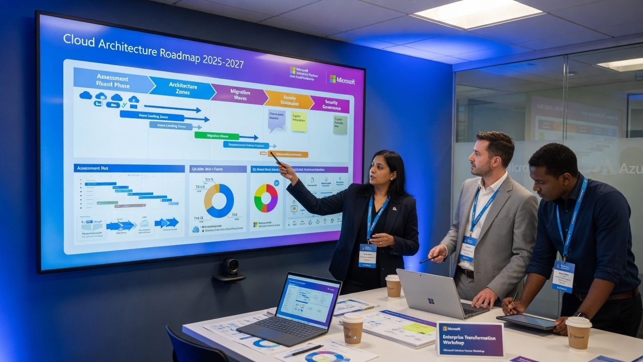 FCC team collaborating on enterprise technology solutions